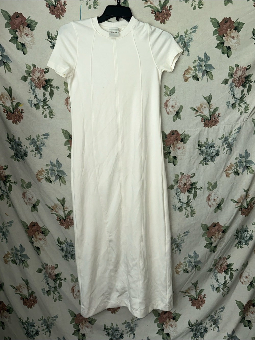 Varley White Short-Sleeve Maxi Dress